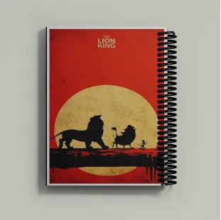 نوتبوك الأسد الملك – غروب الشمس ودائرة الحياة