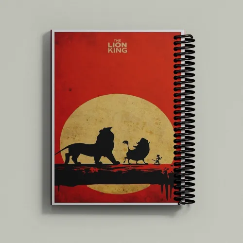 نوتبوك الأسد الملك – غروب الشمس ودائرة الحياة