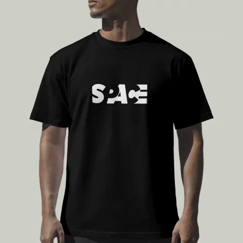 تيشيرت space بتصميم هادئ وعميق - قطن 100%